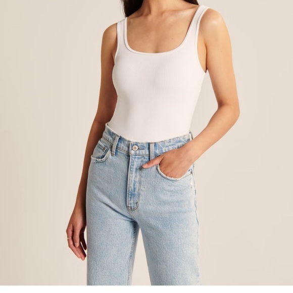 Abercrombie & Fitch Seamless Ribbed Tank Bodysuit - Picture 3 of 4
